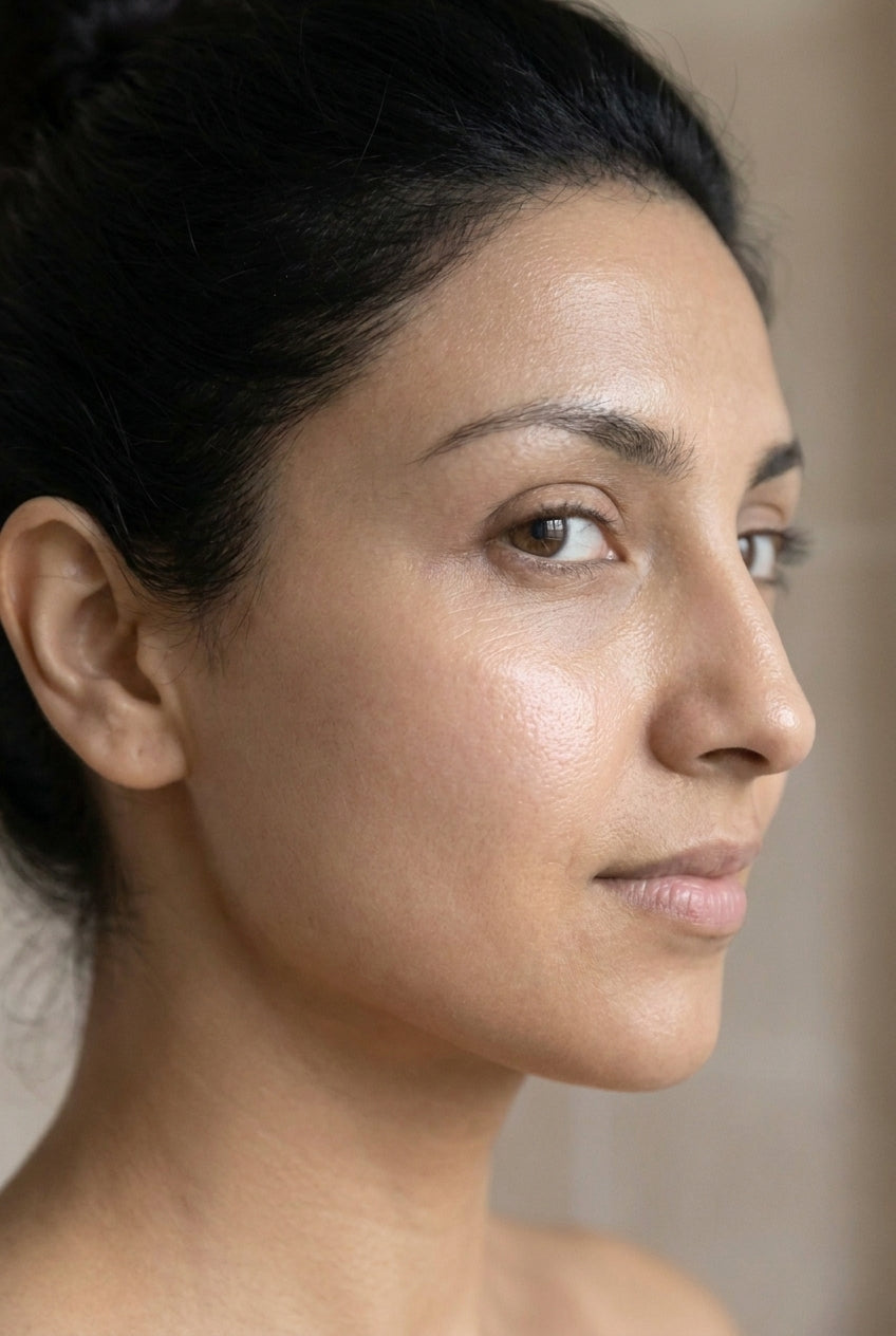 Fresh glowing skin after a simple cleansing routine